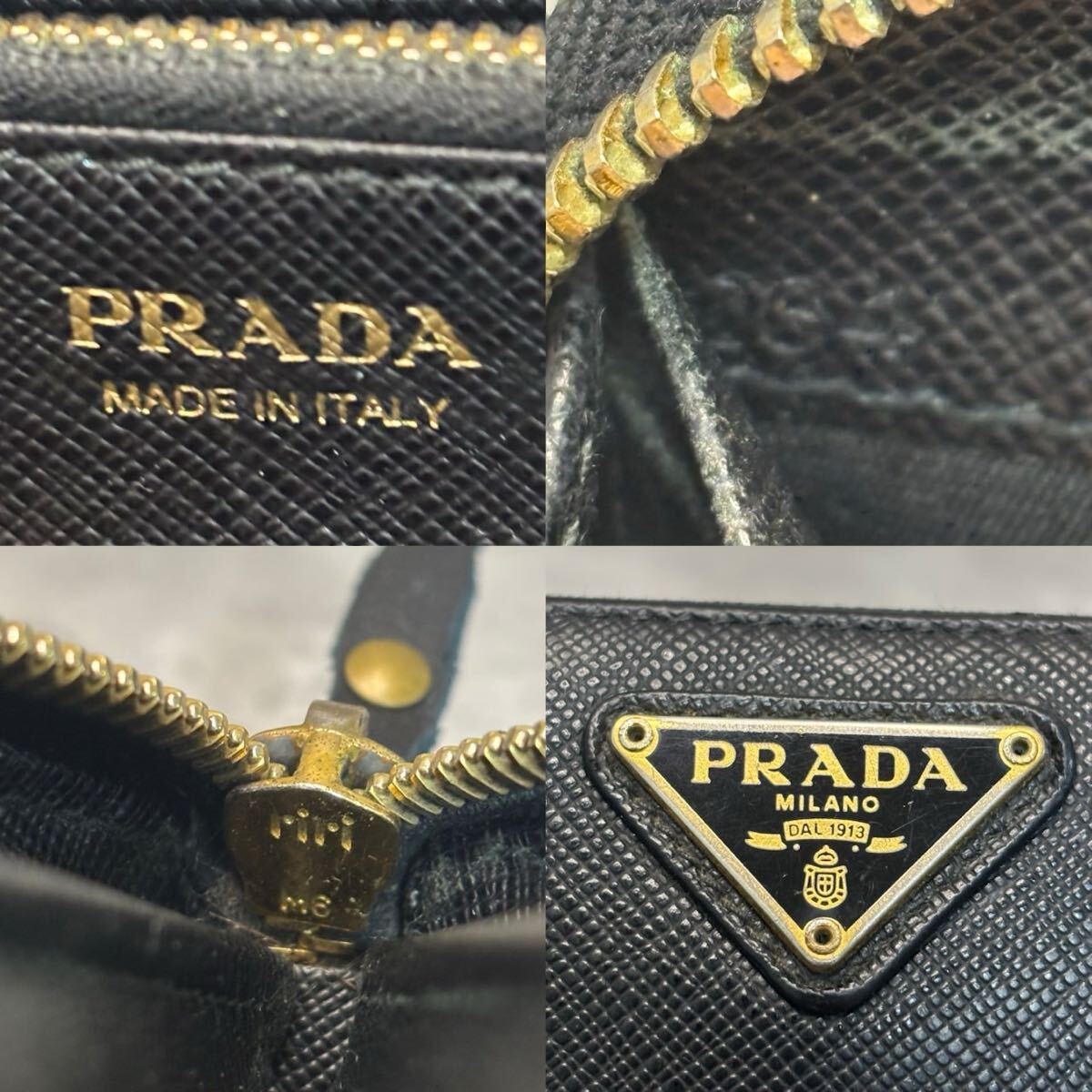 美品/現行】PRADA プラダ 長財布 ラウンドファスナー ジッピー 美品/現行】PRADA プラダ 長財布 ラウンドファスナー ジッピー