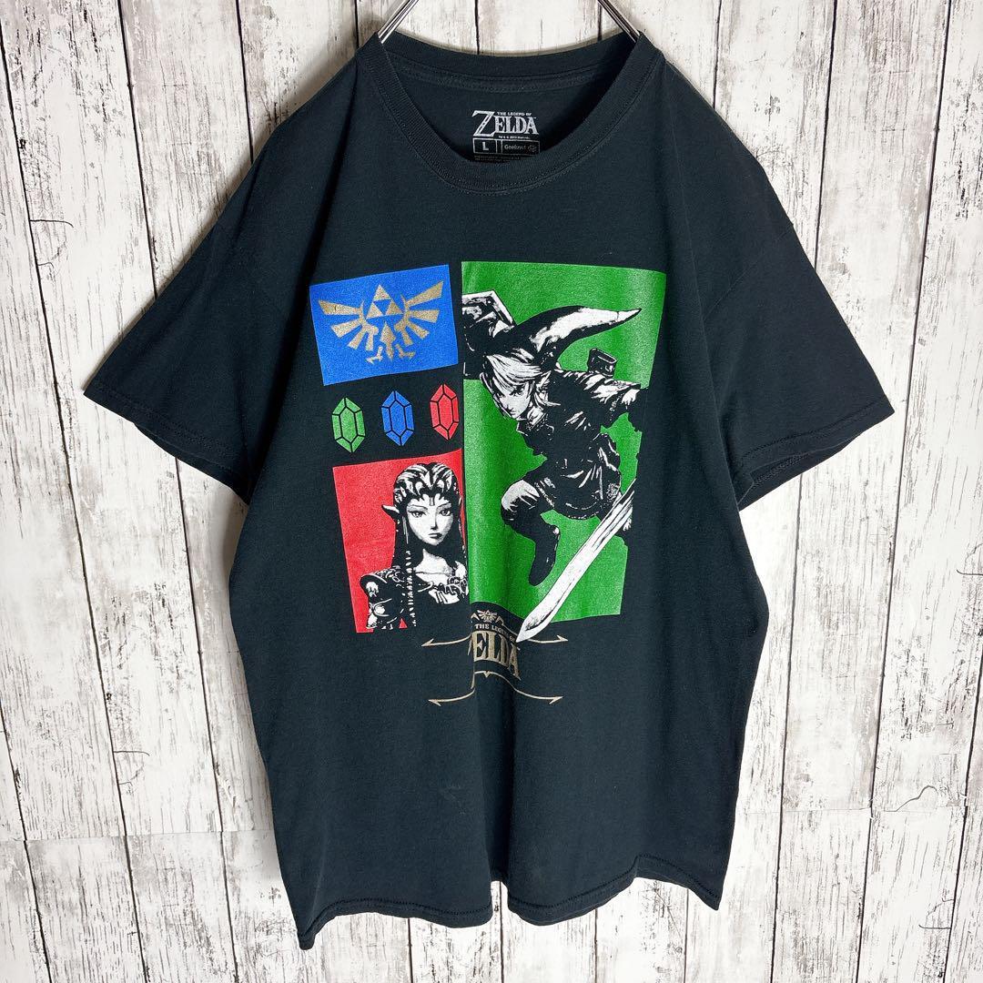 ZELDA】ゼルダの伝説 ゲームtシャツ L オフィシャル公式 ZELDA】ゼルダの伝説 ゲームtシャツ L オフィシャル公式