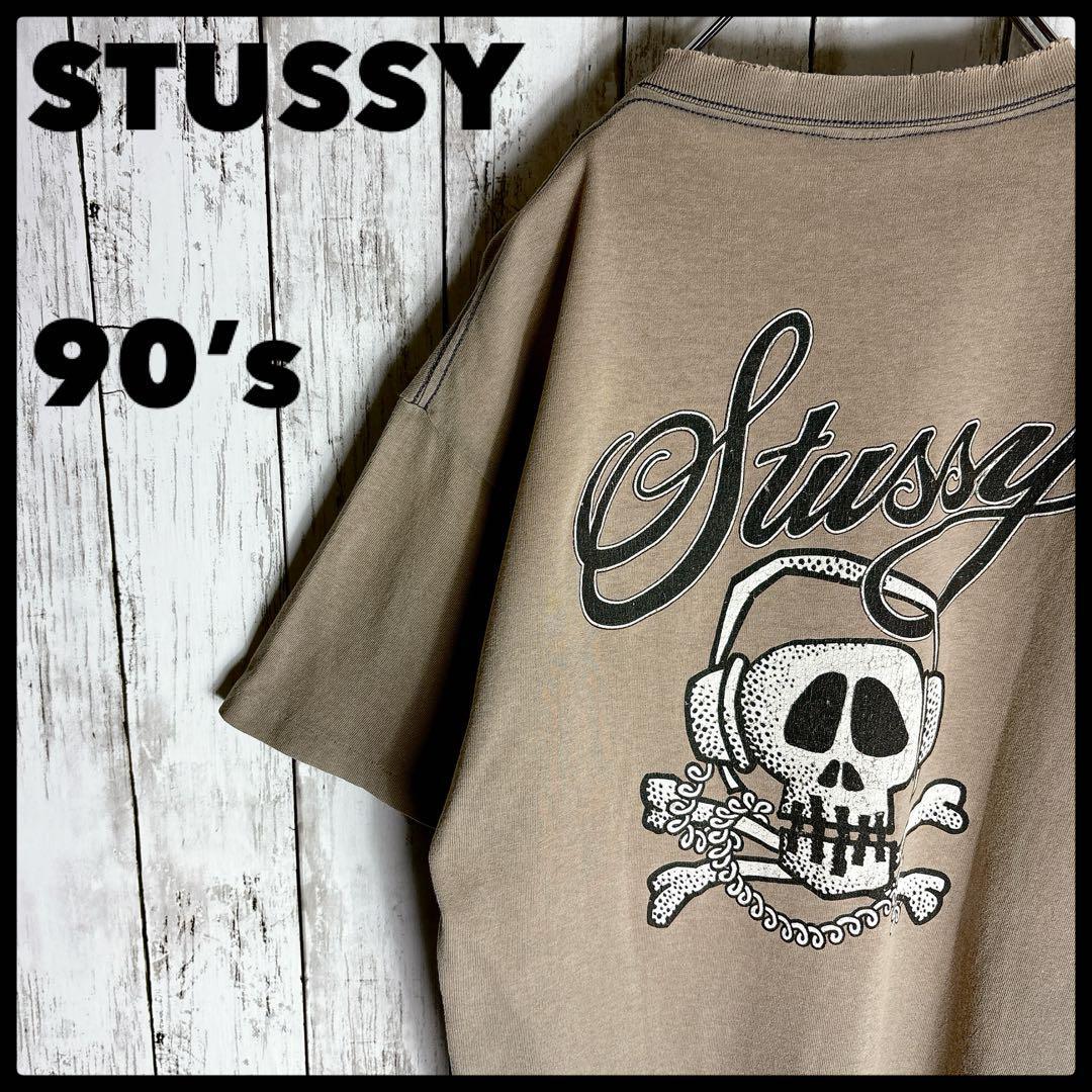 90s old stussy ステューシー tシャツ ドクロ 両面プリント 古着 90s old stussy ステューシー tシャツ ドクロ 両面プリント 古着