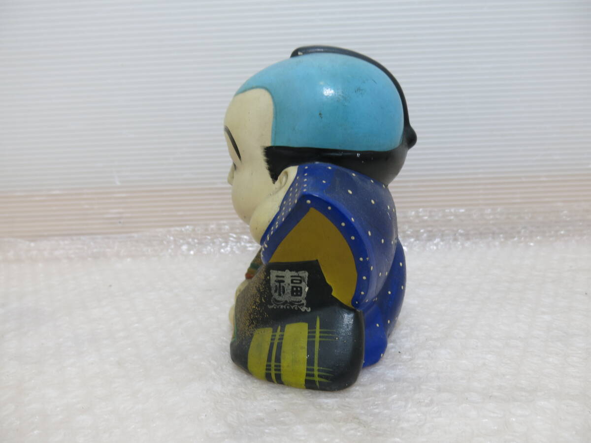 昭和レトロ 福助人形 約16㎝ アンティーク 置物 陶器 骨董(和風 昭和レトロ 福助人形 約16㎝ アンティーク 置物 陶器 骨董(和風