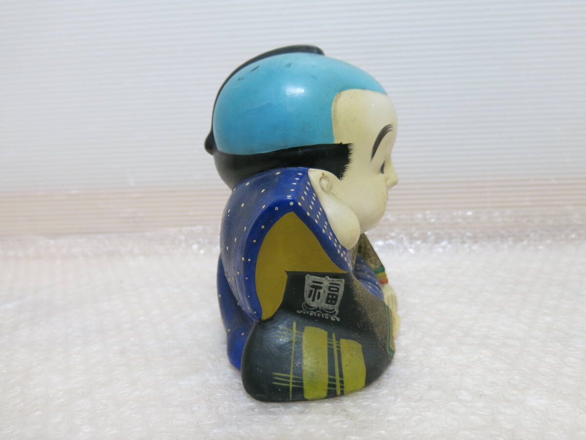 昭和レトロ 福助人形 約16㎝ アンティーク 置物 陶器 骨董(和風 昭和レトロ 福助人形 約16㎝ アンティーク 置物 陶器 骨董(和風