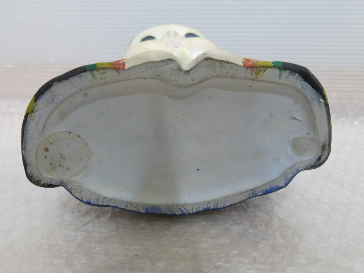 昭和レトロ 福助人形 約16㎝ アンティーク 置物 陶器 骨董(和風 昭和レトロ 福助人形 約16㎝ アンティーク 置物 陶器 骨董(和風