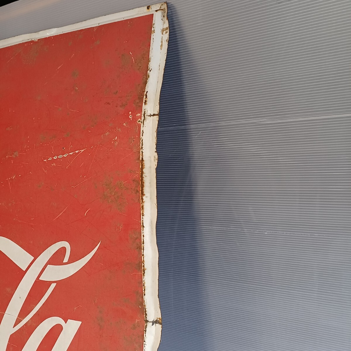 Coca-Cola コカ・コーラ ホーロー看板 約90cm×約90cm 昭和レトロ Coca-Cola コカ・コーラ ホーロー看板 約90cm×約90cm 昭和レトロ