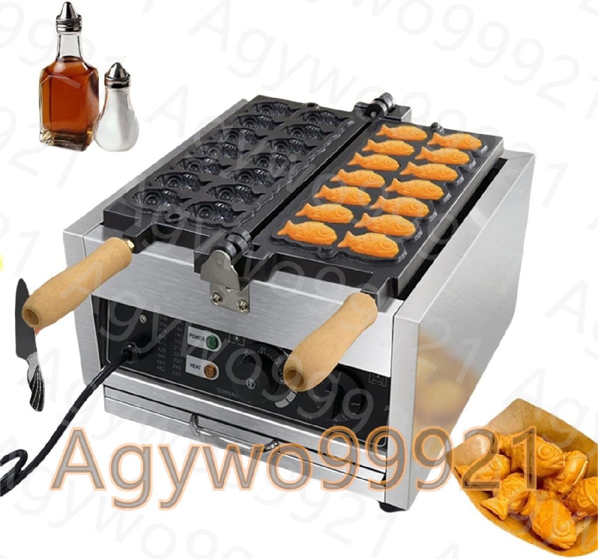 焼き鳥機鯛焼き器 鯛焼きメーカー業務用電気たい焼き機、14穴 焼き鳥機鯛焼き器 鯛焼きメーカー業務用電気たい焼き機、14穴