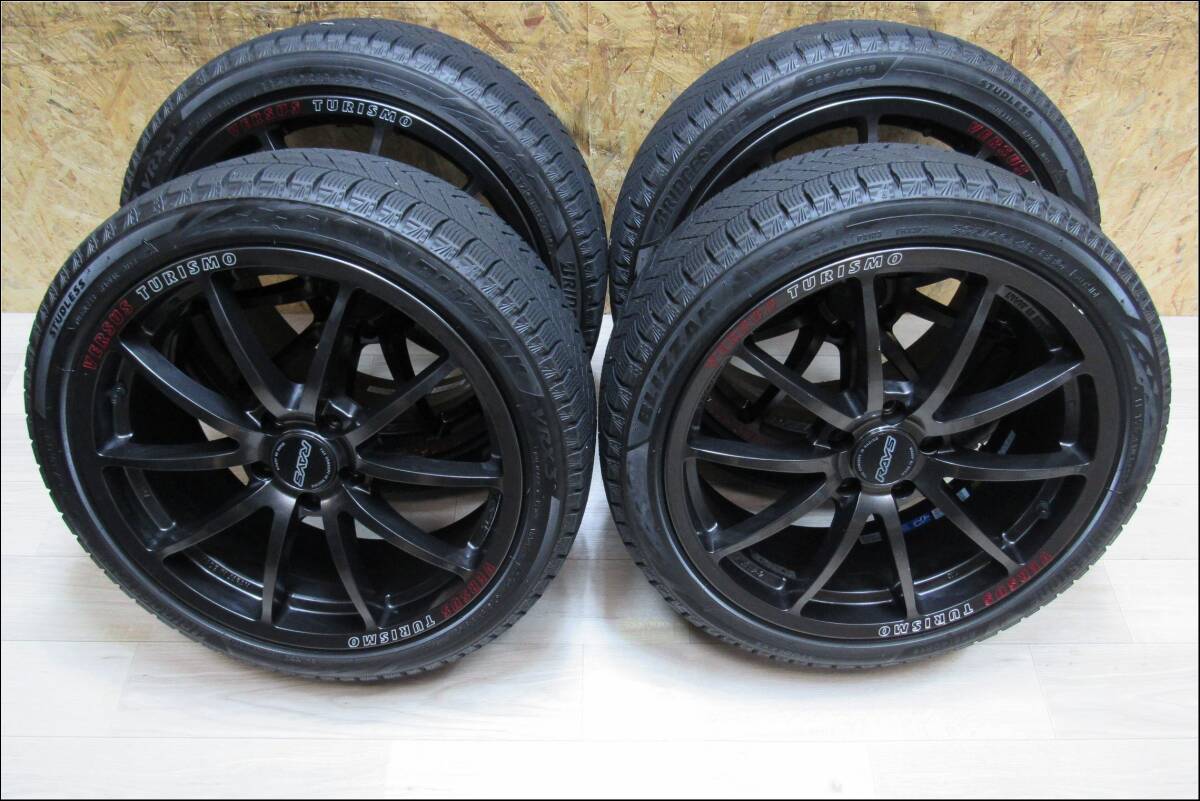 6550ブリヂストン・225/40R18冬・VRX3・タイヤ・RAYS 18×7.5J 6550ブリヂストン・225/40R18冬・VRX3・タイヤ・RAYS 18×7.5J