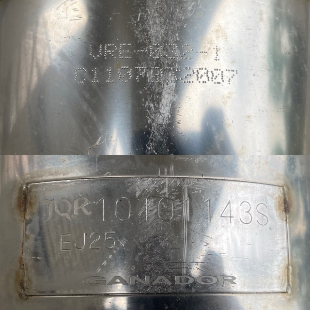 ★☆スバル レガシィ BRG BRM BR9 用社外GANADOR Convert ガナドールマフラー リアのみ 1/1 JQR 10101143S EJ25☆★