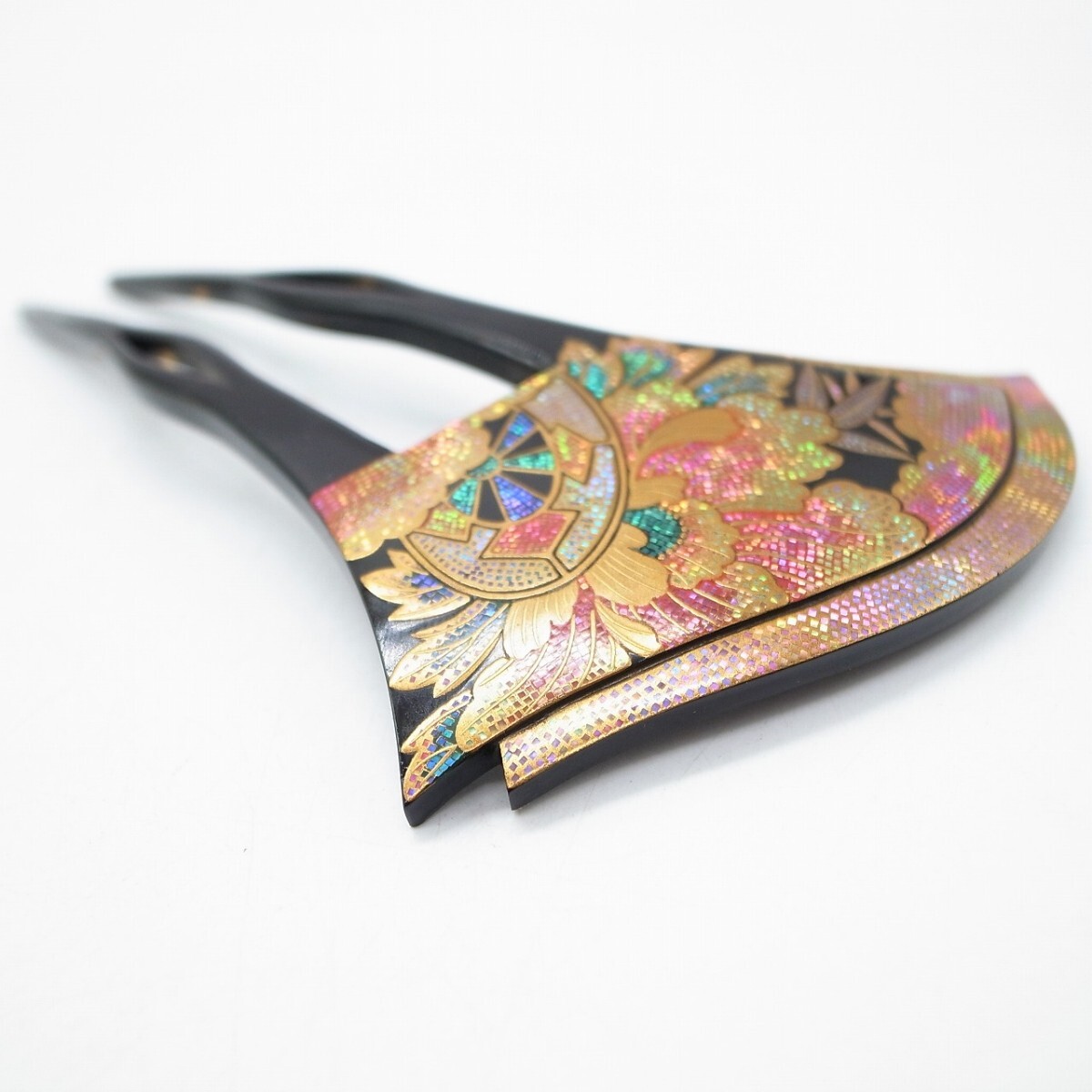 螺鈿 蒔絵 かんざし 広山銘 本鼈甲 べっ甲 バチ型 簪 和装小物 螺鈿 蒔絵 かんざし 広山銘 本鼈甲 べっ甲 バチ型 簪 和装小物