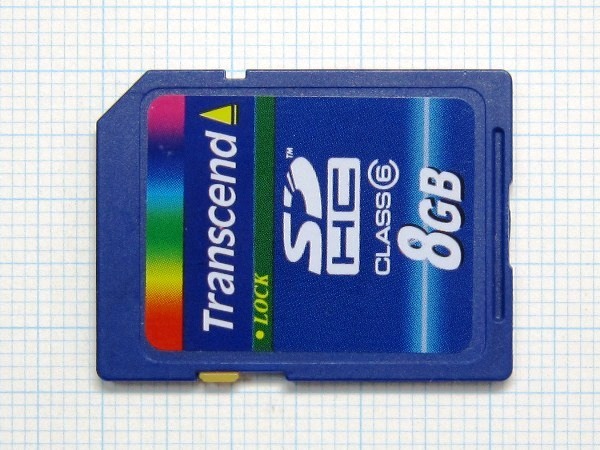 ★Transcend ＳＤＨＣ メモリーカード ８GB 中古★送料８５円?１８５円