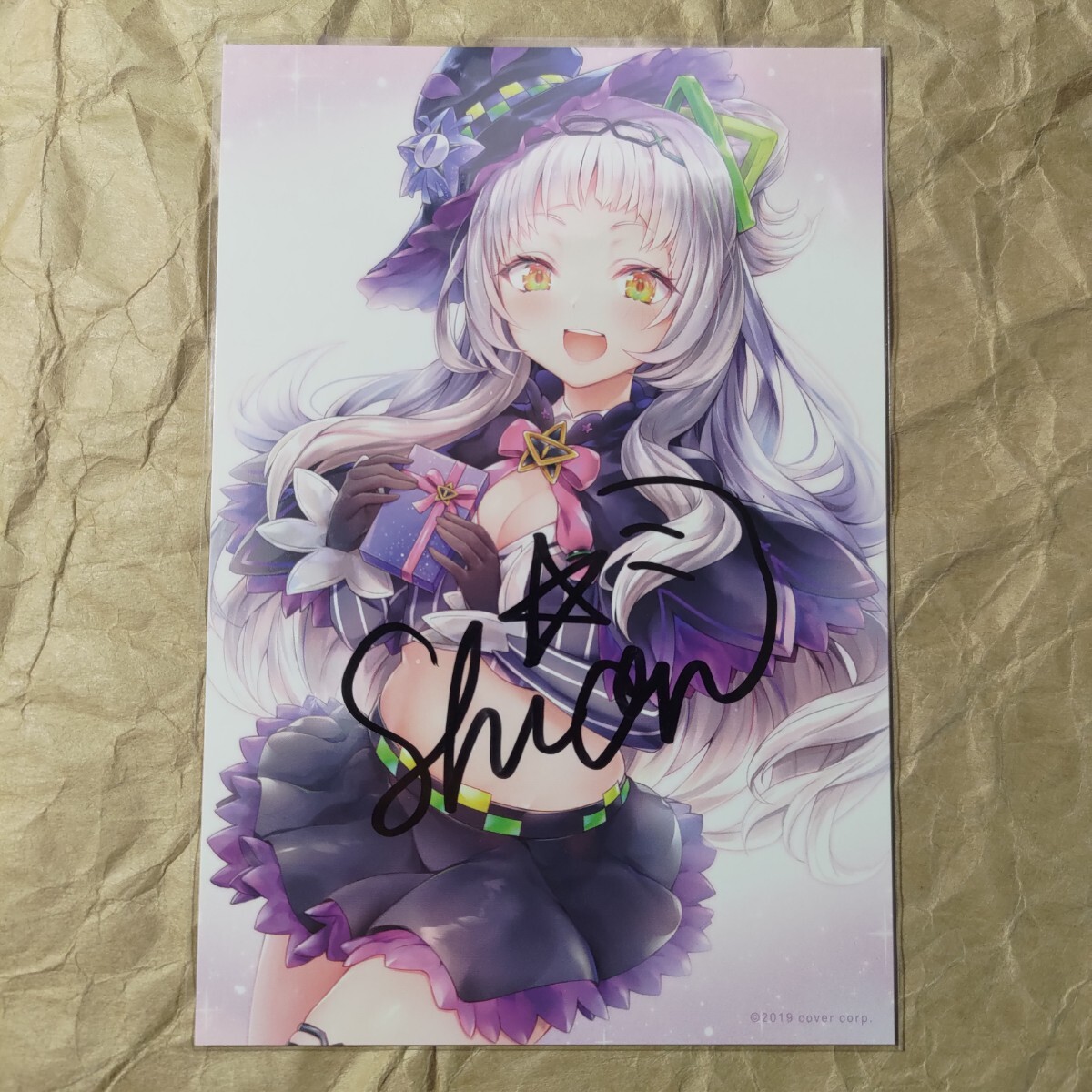 紫咲シオン1周年記念 魔法のボイスセット付属品 直筆サイン入り 紫咲シオン1周年記念 魔法のボイスセット付属品 直筆サイン入り