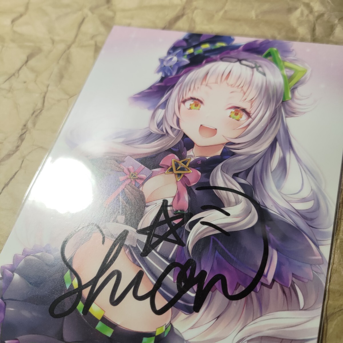 紫咲シオン1周年記念 魔法のボイスセット付属品 直筆サイン入り 紫咲シオン1周年記念 魔法のボイスセット付属品 直筆サイン入り