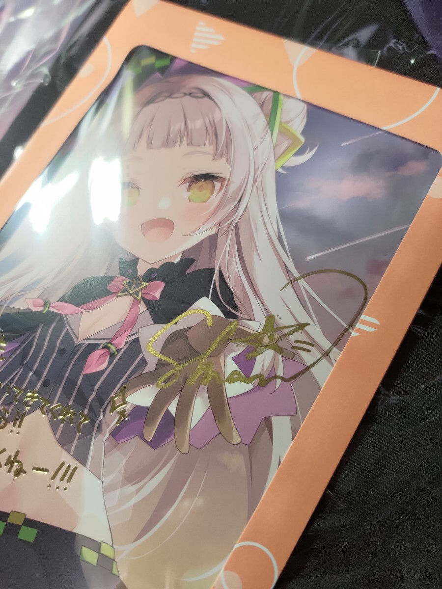 紫咲シオン 活動4周年記念グッズセット 直筆サイン入りポスト 紫咲シオン 活動4周年記念グッズセット 直筆サイン入りポスト