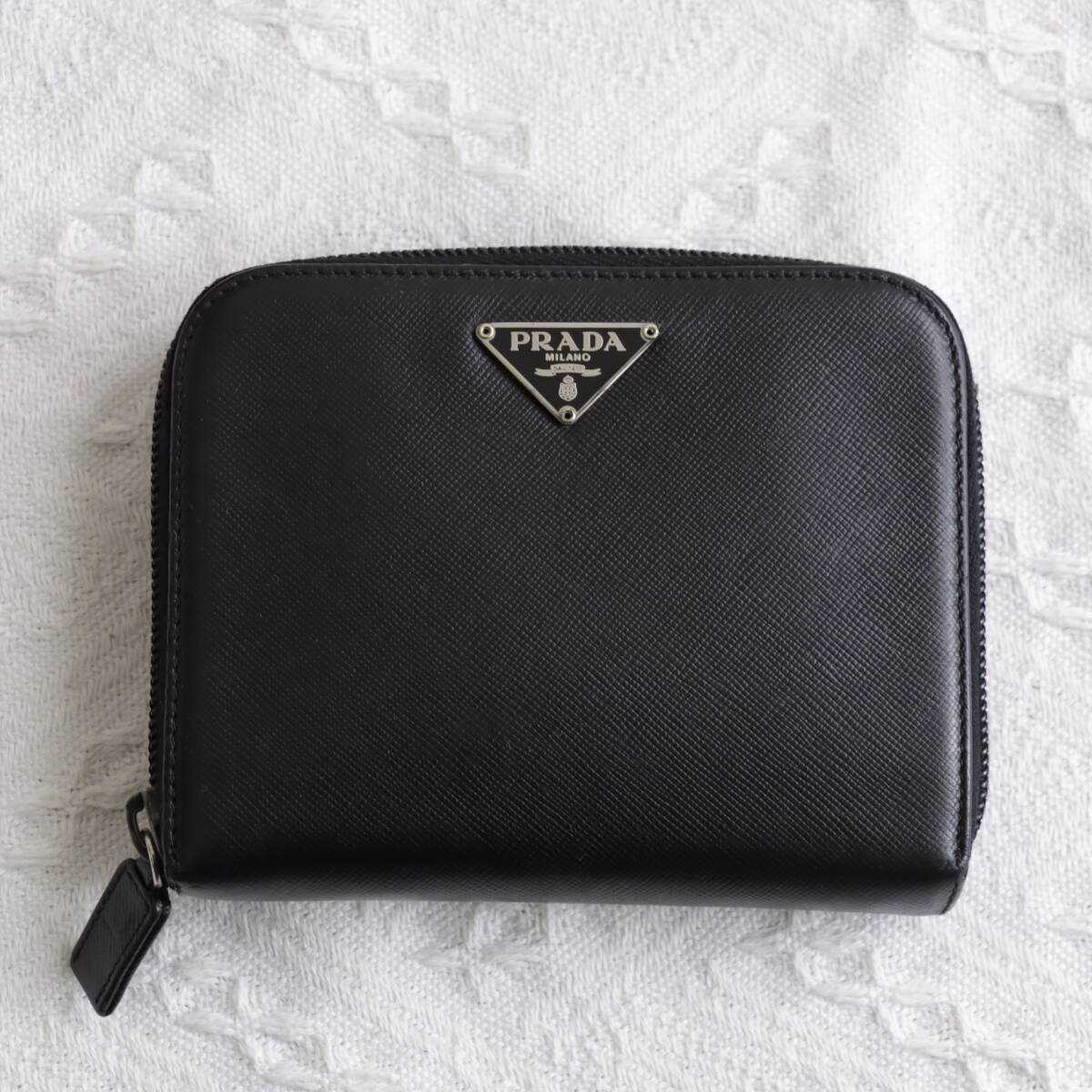 1円【希少美品!】PRADA プラダ ラウンドジップ 財布 コンパクト 1円【希少美品!】PRADA プラダ ラウンドジップ 財布 コンパクト