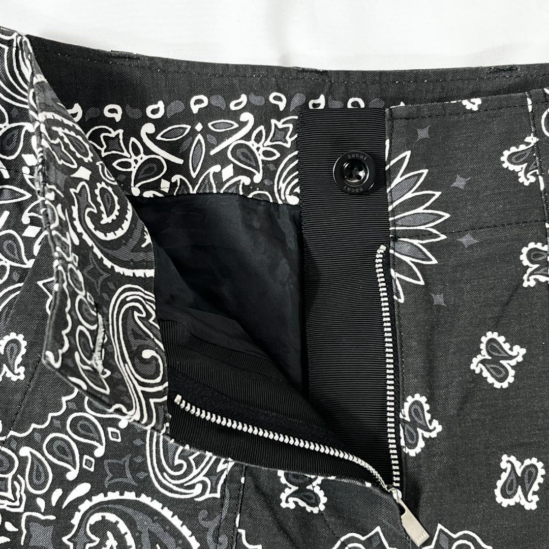 美品 > sacai サカイ ペイズリー柄 コットンパンツ コットン 美品 > sacai サカイ ペイズリー柄 コットンパンツ コットン