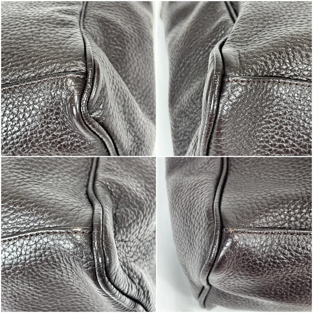 ＜美品!!＞■ヤングアンドオルセン×フレームワーク 2way レザー トートバッグ ショルダー 本革 普段使い 上品 ブラウン 茶 管:K-2504101