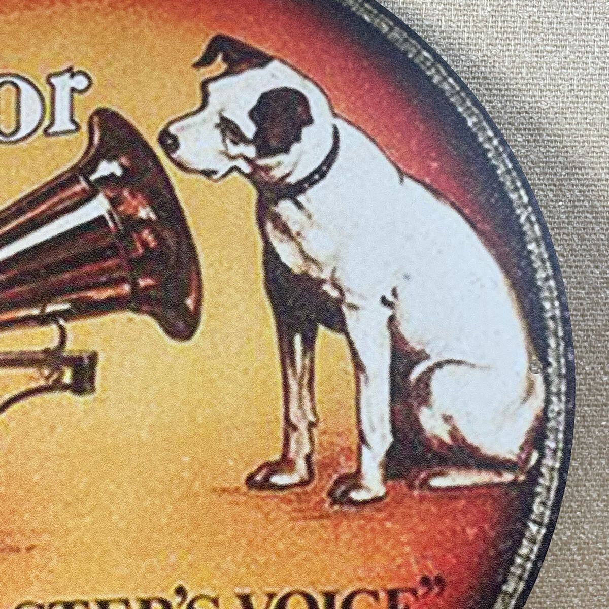 Victor ビクター His Master's Voice アルミ製プレート 看板 Victor ビクター His Master's Voice アルミ製プレート 看板