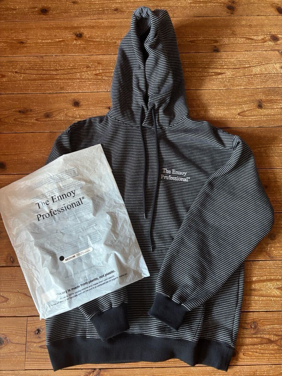 ennoy エンノイ BORDER HOODIE SWEAT スウェットパーカー M(M ennoy エンノイ BORDER HOODIE SWEAT スウェットパーカー M(M
