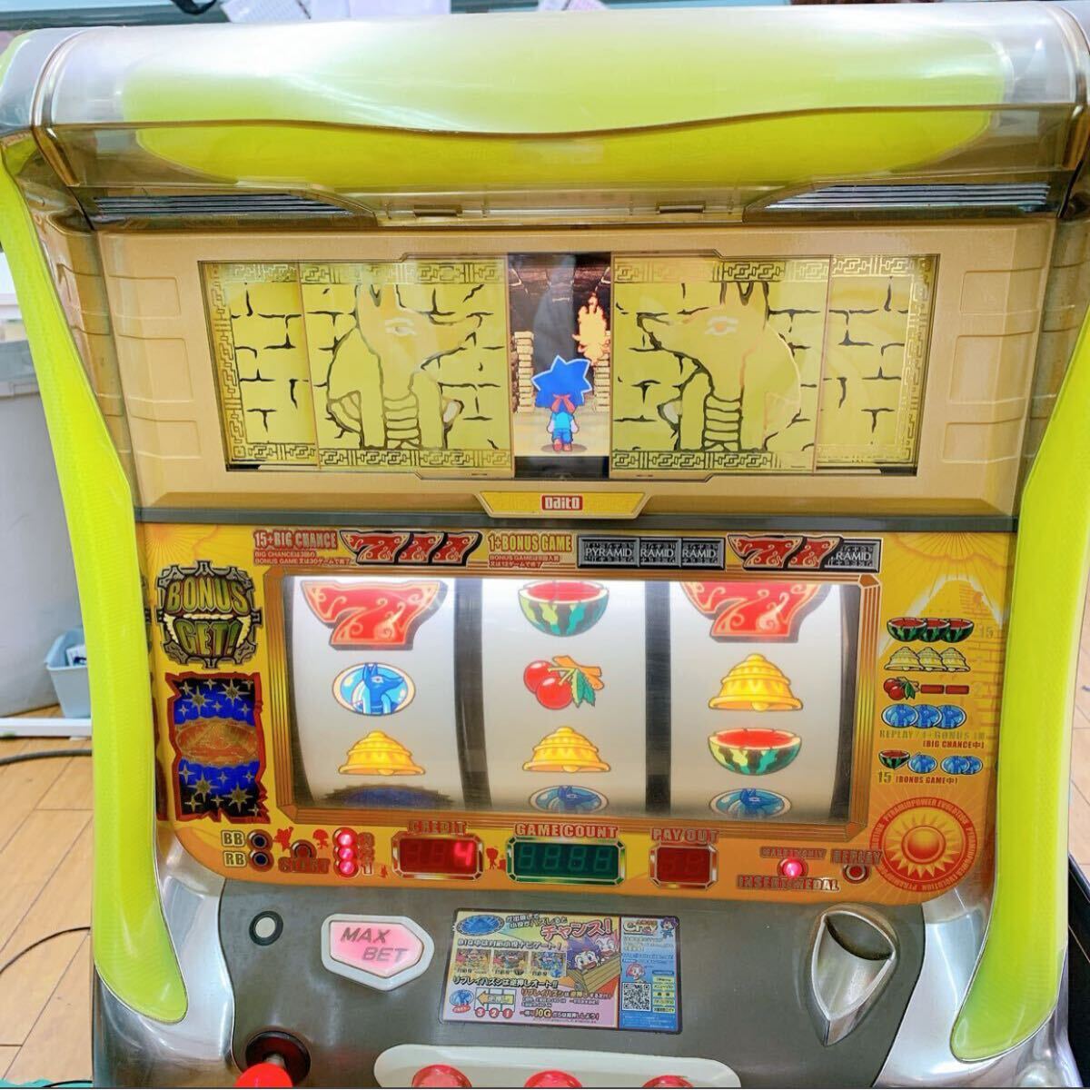 2AD113 1円〜【動作品】初代秘宝伝 スロット 4号機 コインレス 2AD113 1円〜【動作品】初代秘宝伝 スロット 4号機 コインレス