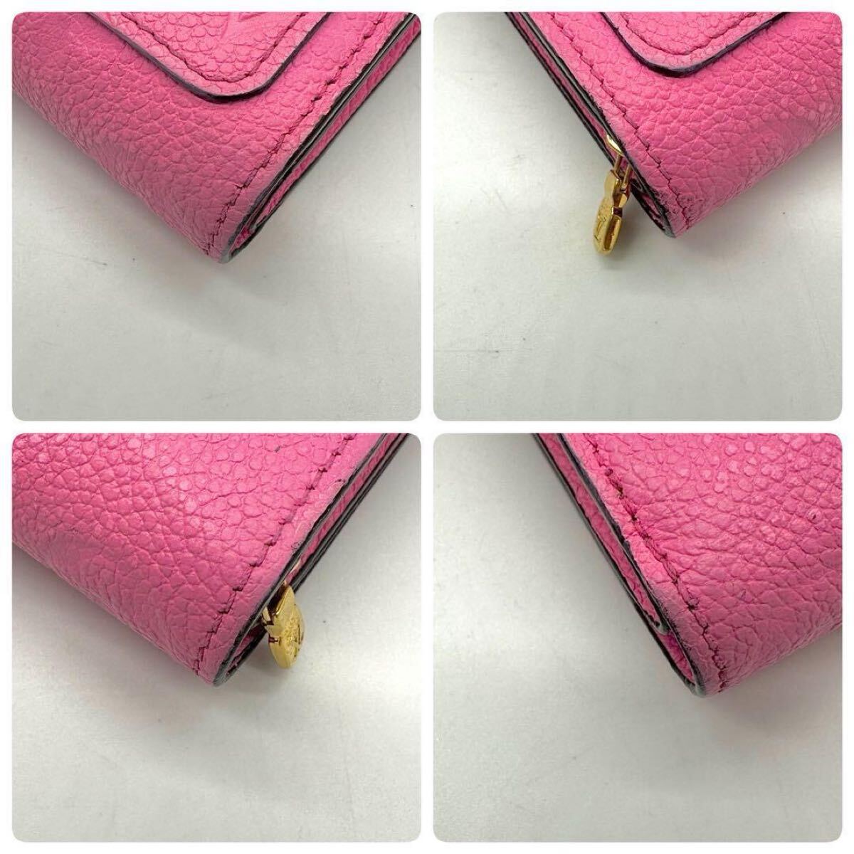 美品✨ 現行 希少カラー ルイヴィトン ポルトフォイユ・クレア 財布 ピンク 美品 現行 希少カラー Louis Vuitton ルイヴィトン