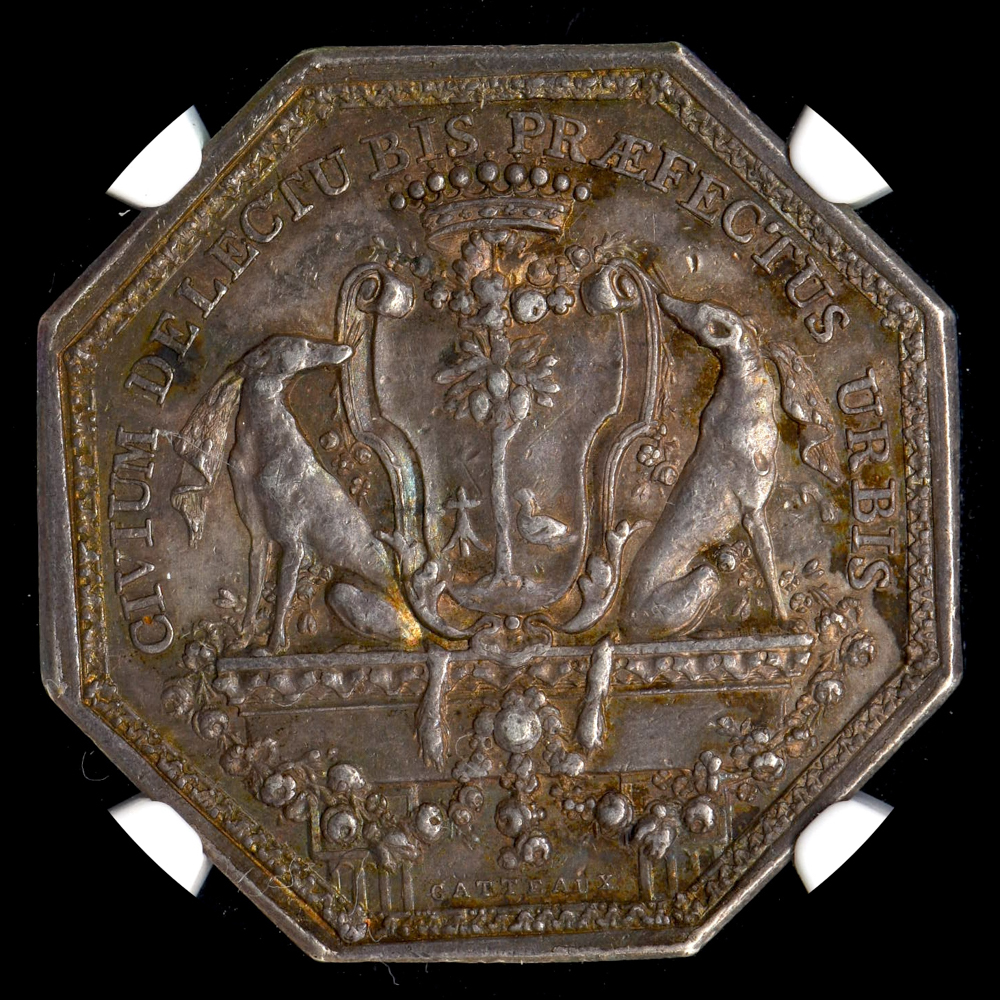 ☆日終 【NGC AU58 希少品】17-18XX年 フランス 八角形ジェトン ☆日終 【NGC AU58 希少品】17-18XX年 フランス 八角形ジェトン