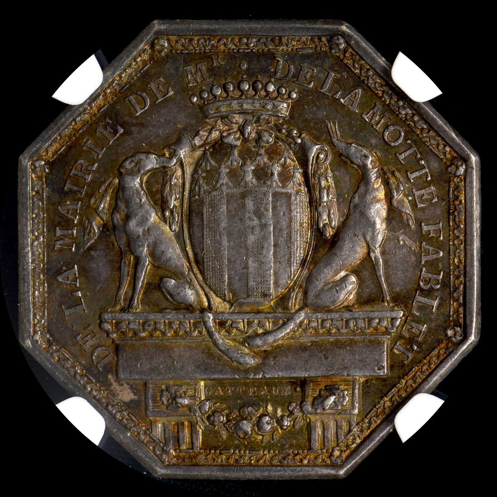 ☆日終 【NGC AU58 希少品】17-18XX年 フランス 八角形ジェトン ☆日終 【NGC AU58 希少品】17-18XX年 フランス 八角形ジェトン