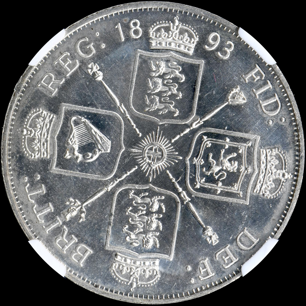 ☆日終 【NGC PF64 CAMEO 希少品】1893 イギリス 4S銀貨 ☆日終 【NGC PF64 CAMEO 希少品】1893 イギリス 4S銀貨
