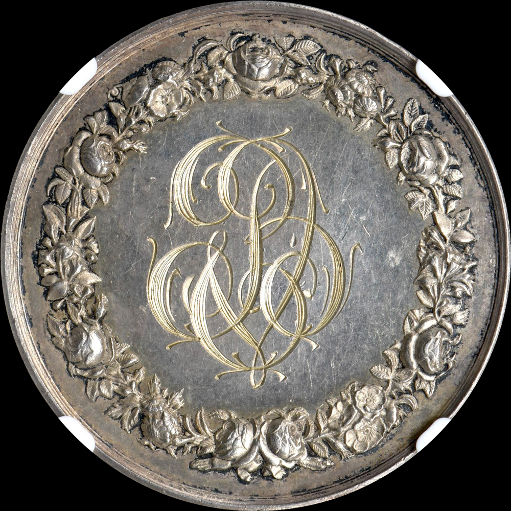 ☆木終 【NGC UNC D】1880 フランス ジェトン銀貨 手彫り文字 ☆木終 【NGC UNC D】1880 フランス ジェトン銀貨 手彫り文字