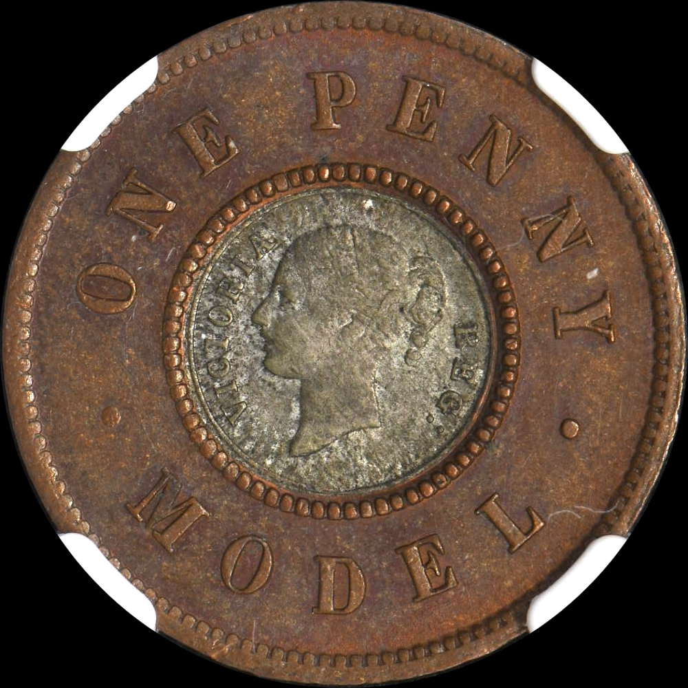 ☆日終 【NGC MS63 N社準最高鑑定 希少】1844 イギリス Token 銅 ☆日終 【NGC MS63 N社準最高鑑定 希少】1844 イギリス Token 銅