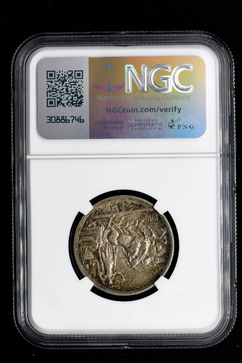 ☆日終 【NGC AU55】1916R イタリア 2L銀貨 極美品 //世界コイン ☆日終 【NGC AU55】1916R イタリア 2L銀貨 極美品 //世界コイン