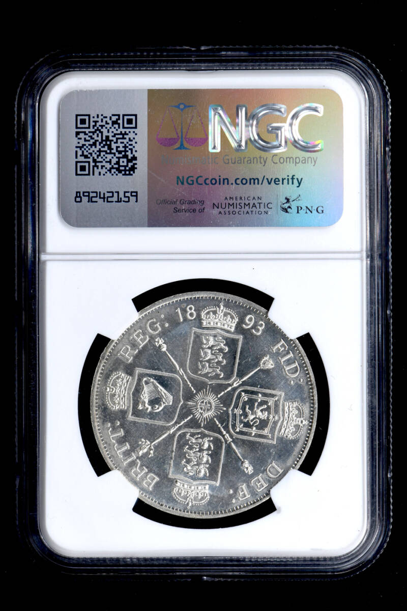 ☆日終 【NGC PF64 CAMEO 希少品】1893 イギリス 4S銀貨 ☆日終 【NGC PF64 CAMEO 希少品】1893 イギリス 4S銀貨