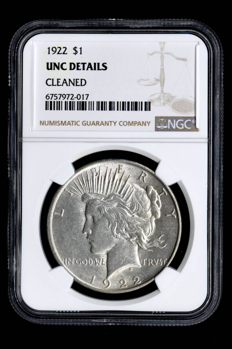 ☆木終 【NGC UNC D】1922 アメリカ $1銀貨 未使用- //世界 ☆木終 【NGC UNC D】1922 アメリカ $1銀貨 未使用- //世界