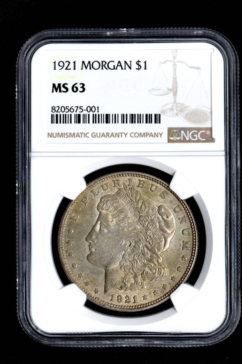 ☆土終 【NGC MS63】1921 アメリカ モルガン $1銀貨 未使用 ☆土終 【NGC MS63】1921 アメリカ モルガン $1銀貨 未使用