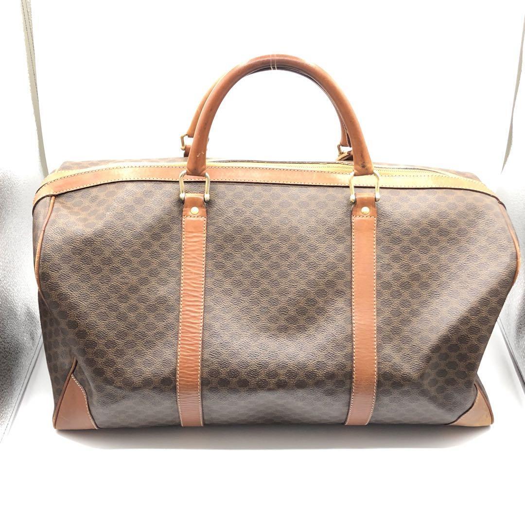 CELINE】セリーヌ ボストンバッグ PVC レザー 鍵付き 大容量 CELINE】セリーヌ ボストンバッグ PVC レザー 鍵付き 大容量