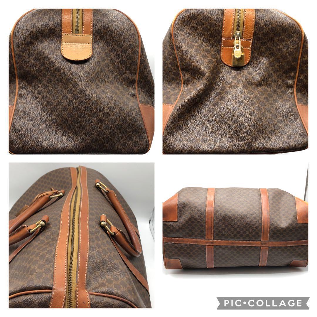 CELINE】セリーヌ ボストンバッグ PVC レザー 鍵付き 大容量 CELINE】セリーヌ ボストンバッグ PVC レザー 鍵付き 大容量