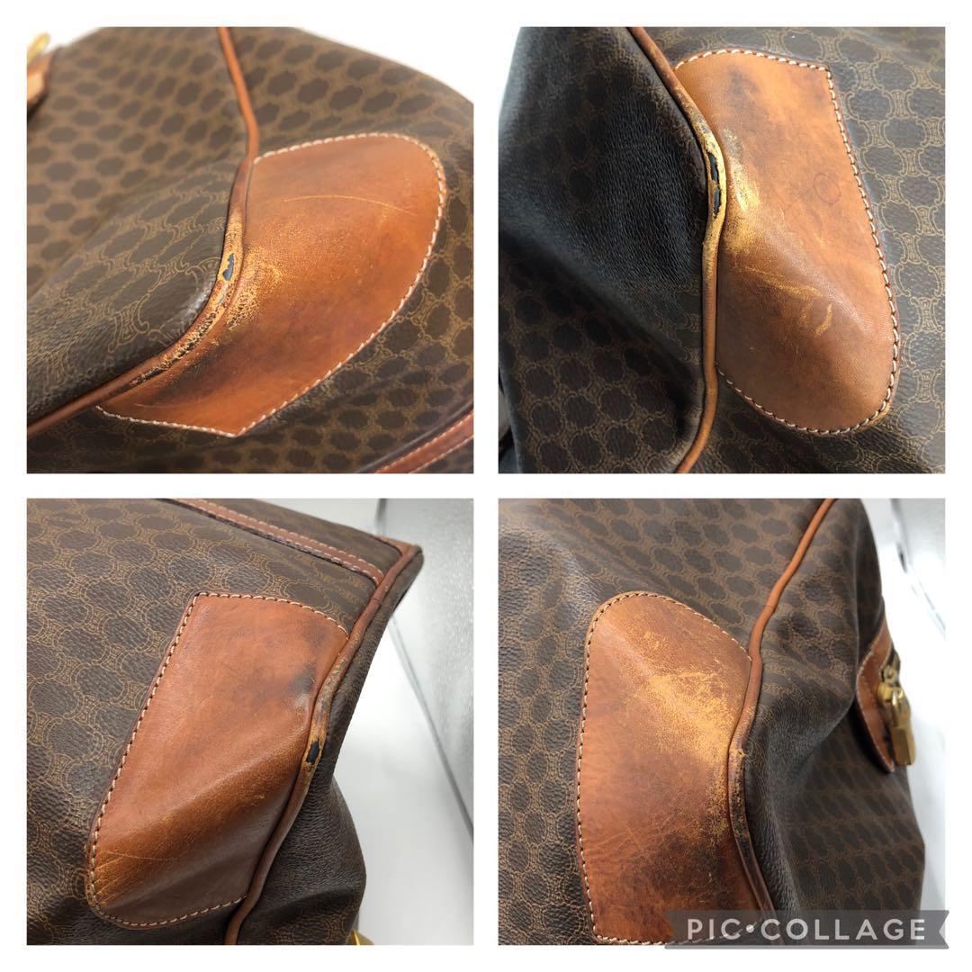 CELINE】セリーヌ ボストンバッグ PVC レザー 鍵付き 大容量 CELINE】セリーヌ ボストンバッグ PVC レザー 鍵付き 大容量