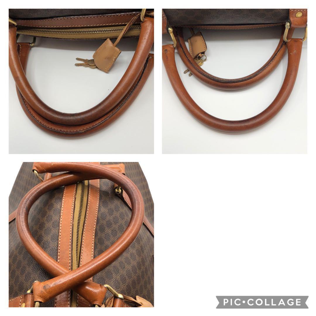 CELINE】セリーヌ ボストンバッグ PVC レザー 鍵付き 大容量 CELINE】セリーヌ ボストンバッグ PVC レザー 鍵付き 大容量