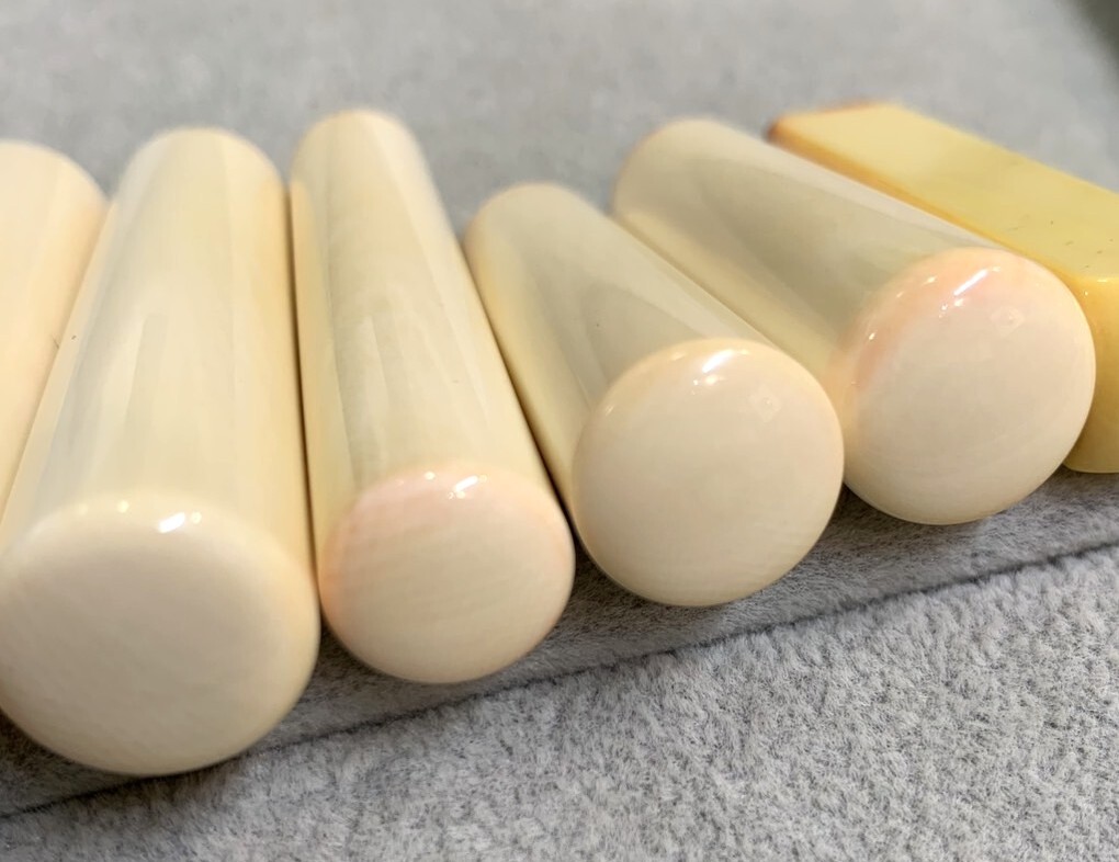 象牙風 印材 角材 6本セット 総重量：約138g(東洋彫刻)｜売買
