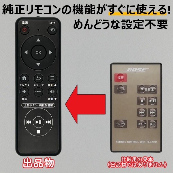 【代替リモコン24】BOSE PLS-1211 互換 送料無料 (PLS-1210用)_画像1
