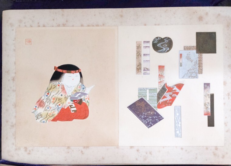 彩色木版画☆「能楽御所人形 上下」八宝堂☆山岡陳平☆全50枚内 彩色木版画☆「能楽御所人形 上下」八宝堂☆山岡陳平☆全50枚内