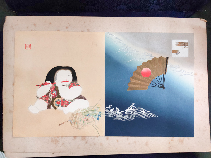 彩色木版画☆「能楽御所人形 上下」八宝堂☆山岡陳平☆全50枚内 彩色木版画☆「能楽御所人形 上下」八宝堂☆山岡陳平☆全50枚内
