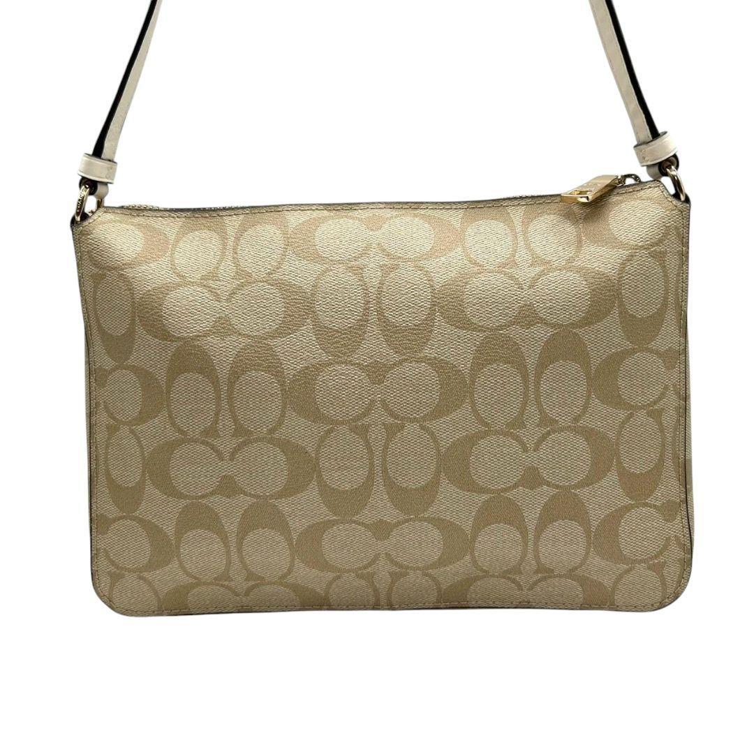 極美品 COACH コーチ ショルダーバッグ 本革 レザー 馬車ロゴ
