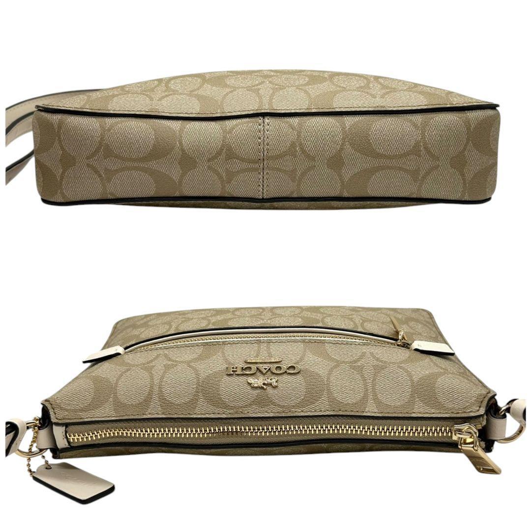 コーチ ショルダーバッグ 白 シグネチャー 斜め掛け COACH PVC コーチ ショルダーバッグ 白 シグネチャー 斜め掛け COACH PVC