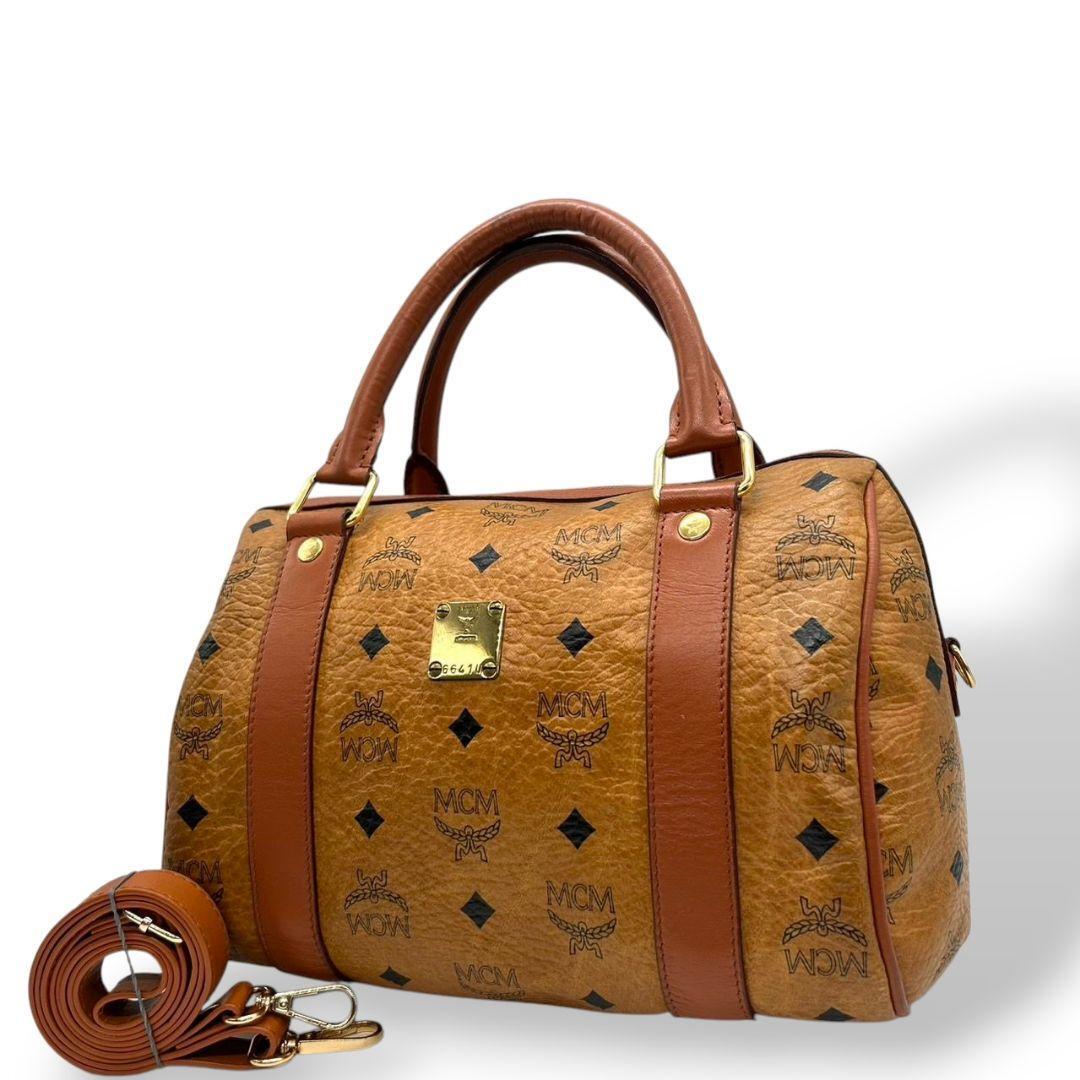 エムシーエム ハンドバッグ 2way 茶 ヴィセトス MCM ショルダー エムシーエム ハンドバッグ 2way 茶 ヴィセトス MCM ショルダー