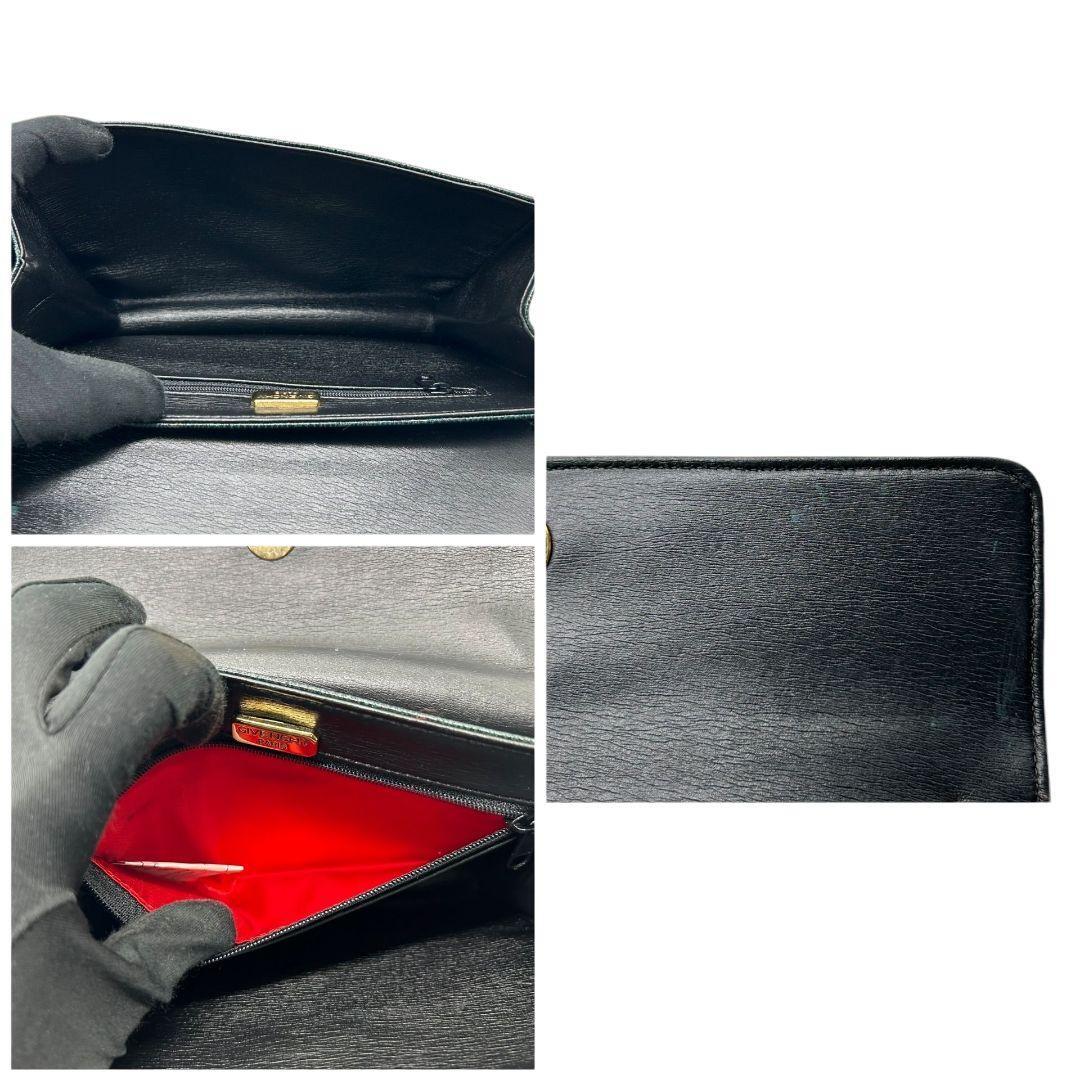 ジバンシー クラッチバッグ 黒 セカンドバッグ ゴールド金具 ジバンシー クラッチバッグ 黒 セカンドバッグ ゴールド金具