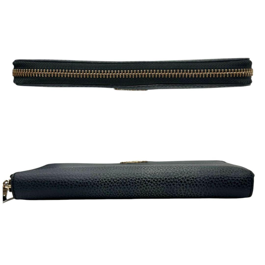 COACH - コーチ　財布　黒　レザー　ラウンドファスナー　COACH　馬車ロゴ　箱付き　w1 コーチ 財布 黒 レザー ラウンドファスナー COACH 馬車ロゴ 箱