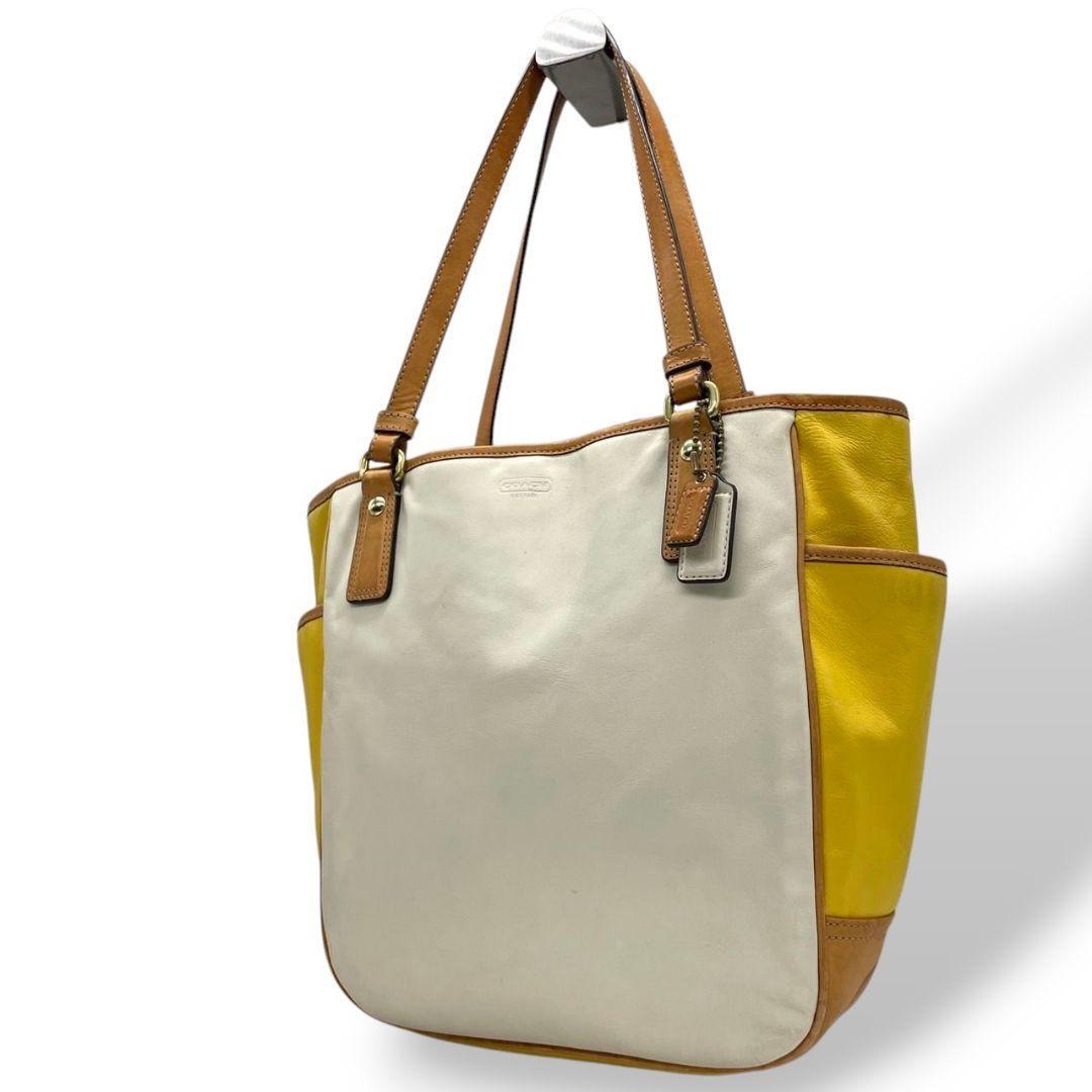 コーチ トートバッグ 白 ギャラリー バイカラー 23683 COACH s7 コーチ トートバッグ 白 ギャラリー バイカラー 23683 COACH s7