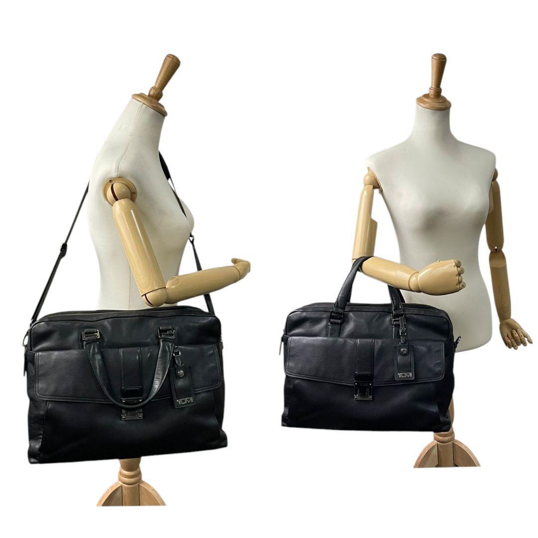 美品 TUMI トゥミ ビジネスバッグ 2way 黒 ビーコンヒル レザー