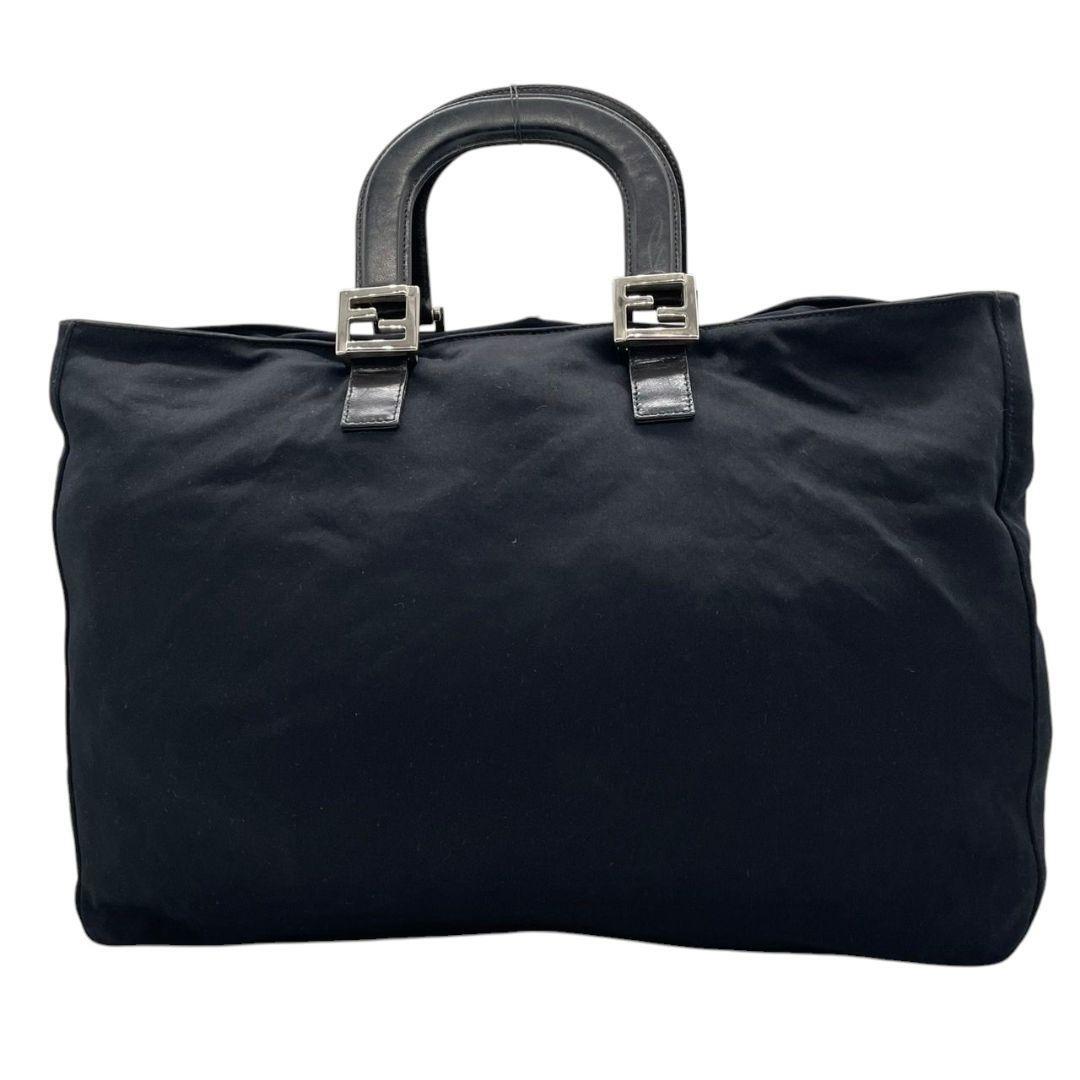 美品　FENDI フェンディ　ハンドバッグ　トートバッグ　黒　F金具　T5