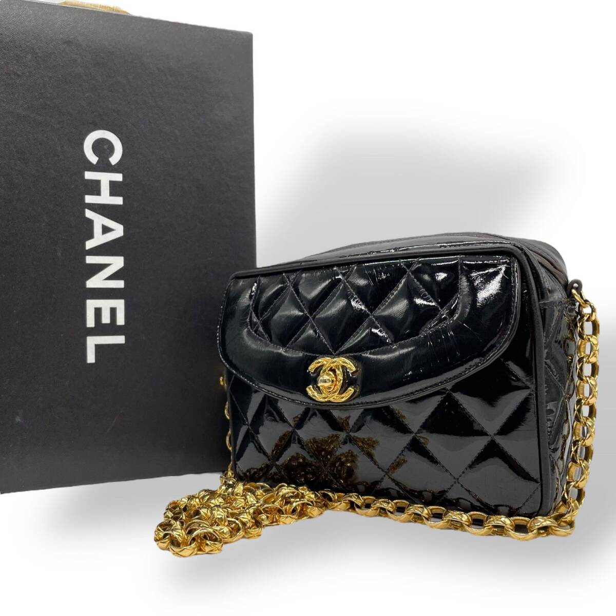 美品】CHANEL シャネル マトラッセ チェーンショルダー 美品】CHANEL シャネル マトラッセ チェーンショルダー
