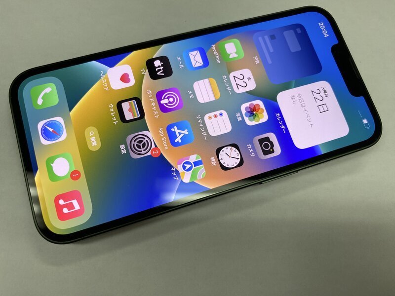 NU090 SIMフリー iPhone13 グリーン 128GB ジャンク ロックOFF NU090 SIMフリー iPhone13 グリーン 128GB ジャンク ロックOFF