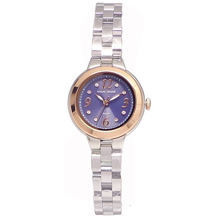  женские наручные часы солнечный источник питания MJ056-2maurojela Rudy нержавеющая сталь чистота солнечный батарейка замена не необходимо кварц игла часы 